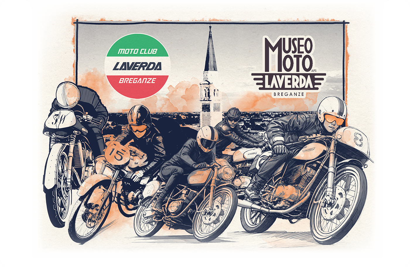 Moto d'epoca illustrata